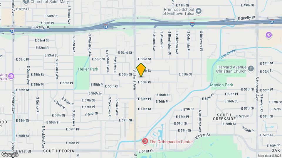 2401 E 55th Pl Map and Location Details
