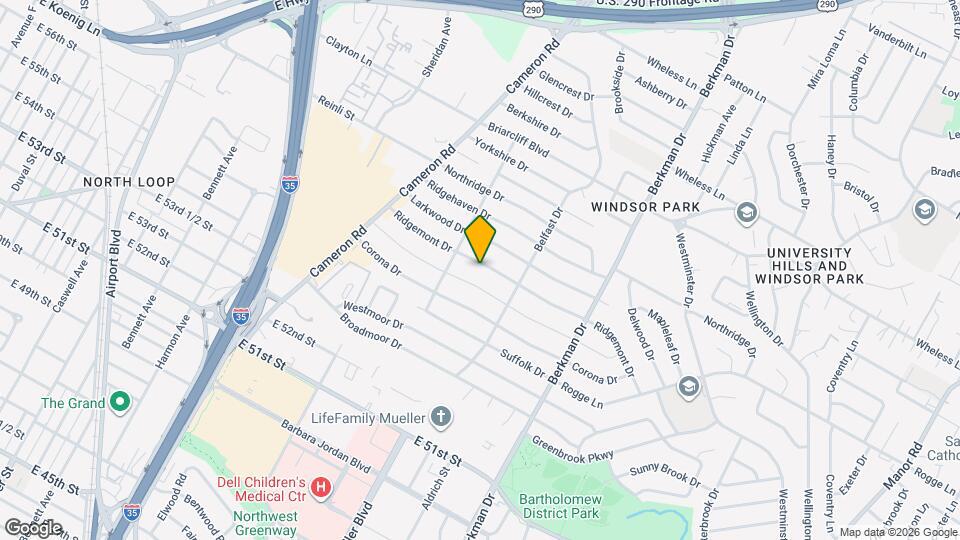 1411 Ridgemont Dr Mapa y Detalles de la Ubicación