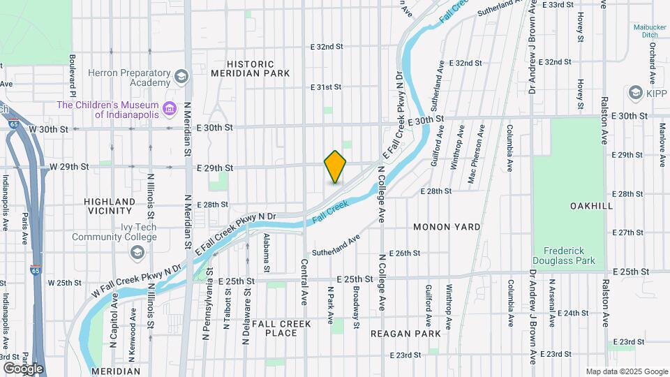 570, 576 Fall Creek Parkway & 2820 N. Park AV Map and Location Details