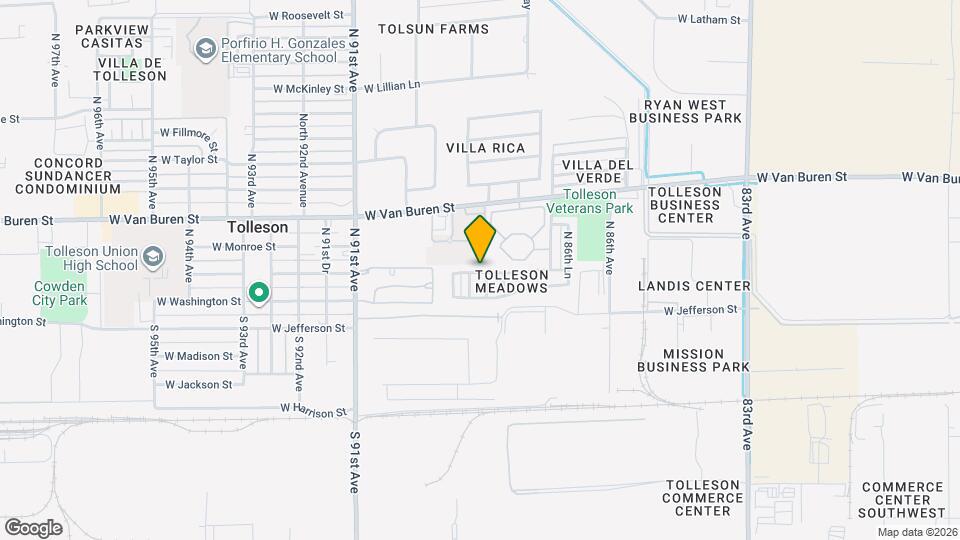 8764 W Adams St Map and Location Details