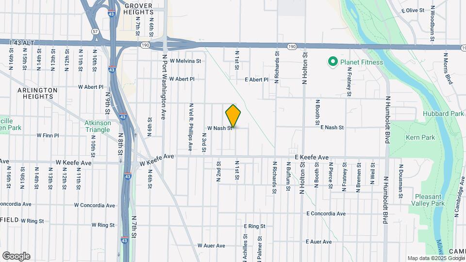 3627 N 1st St Map and Location Details