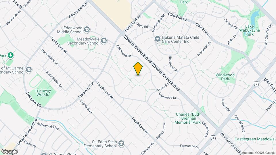 3082 Cantelon Crescent Map and Location Details