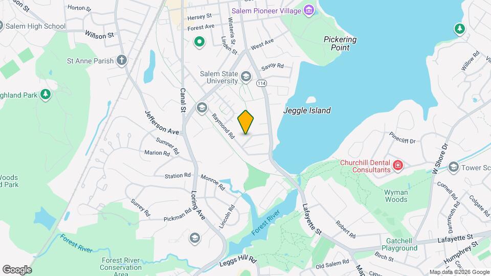 36 Raymond Ave Map and Location Details