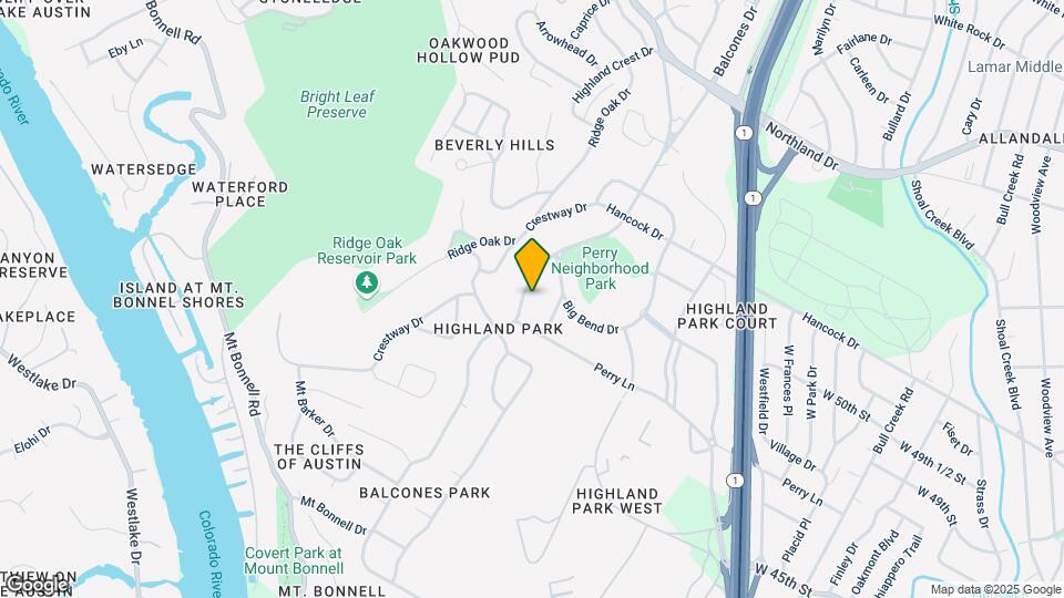4705 Balcones Dr Map and Location Details
