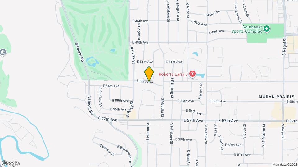 1602 E 53rd Ave Map and Location Details