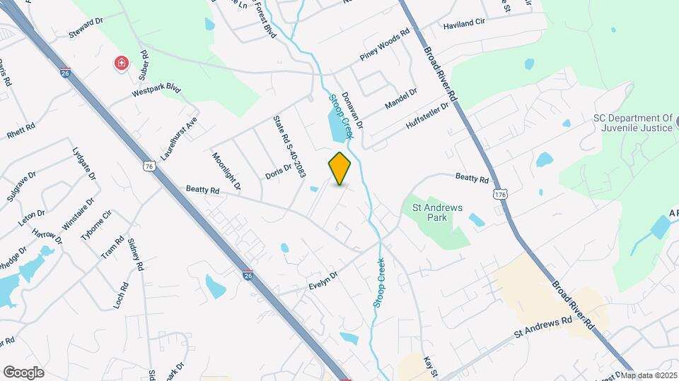121 Beatty Downs Rd Map and Location Details