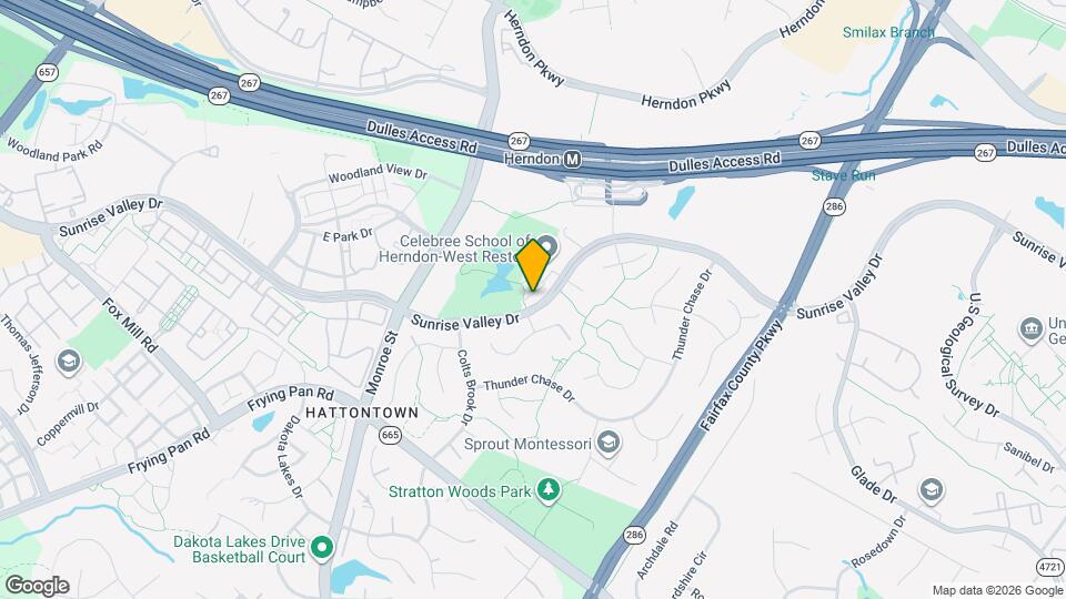 12768 Sunrise Valley Dr Map and Location Details