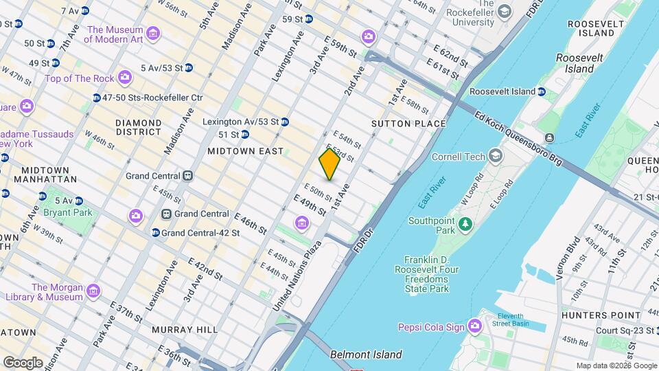 344 E 51st St Map and Location Details