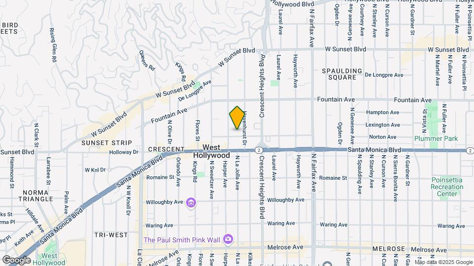 8219 NORTON Ave Map and Location Details