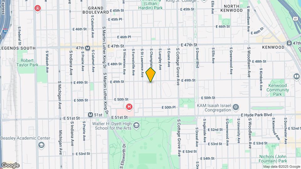 4909 S Champlain Ave Mapa y Detalles de la Ubicación