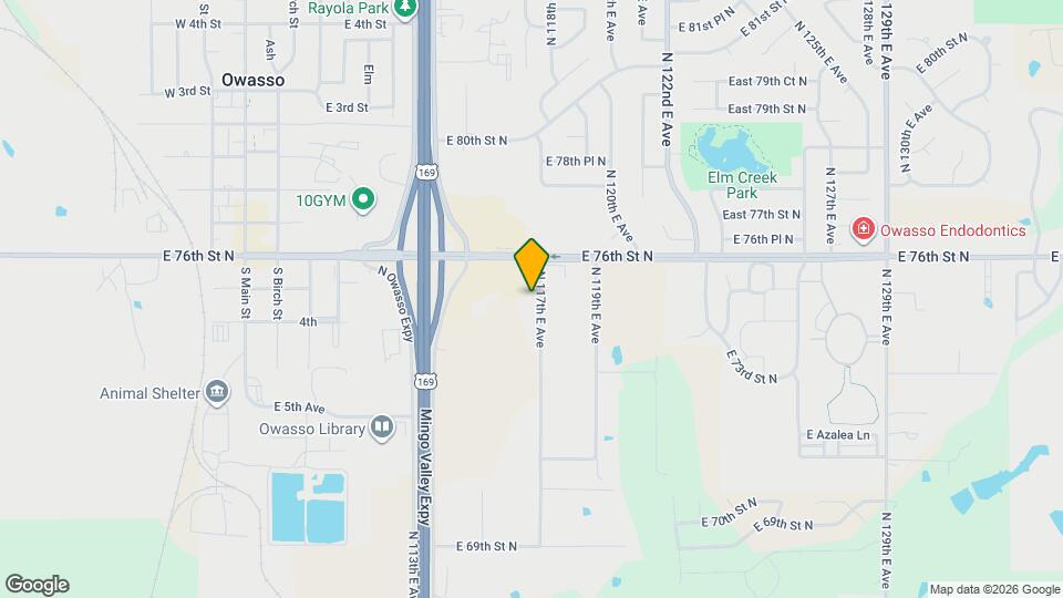 7450 N 117th E Ave Map and Location Details