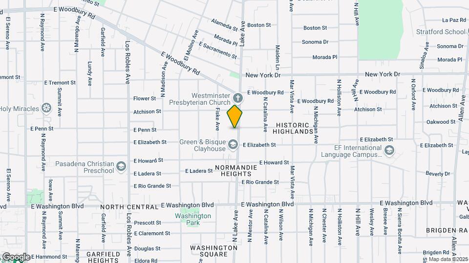 1645 N Lake Ave Map and Location Details