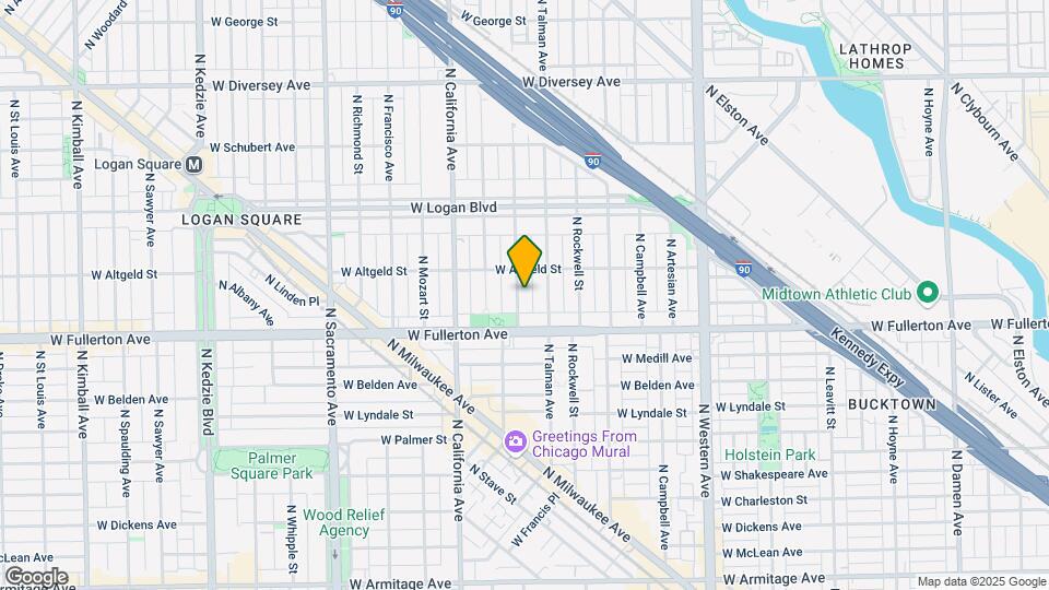 2435 N Washtenaw Ave Map and Location Details