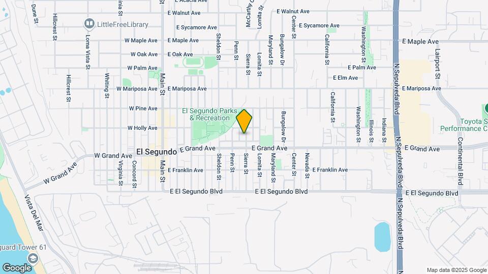 325 Sierra St Map and Location Details