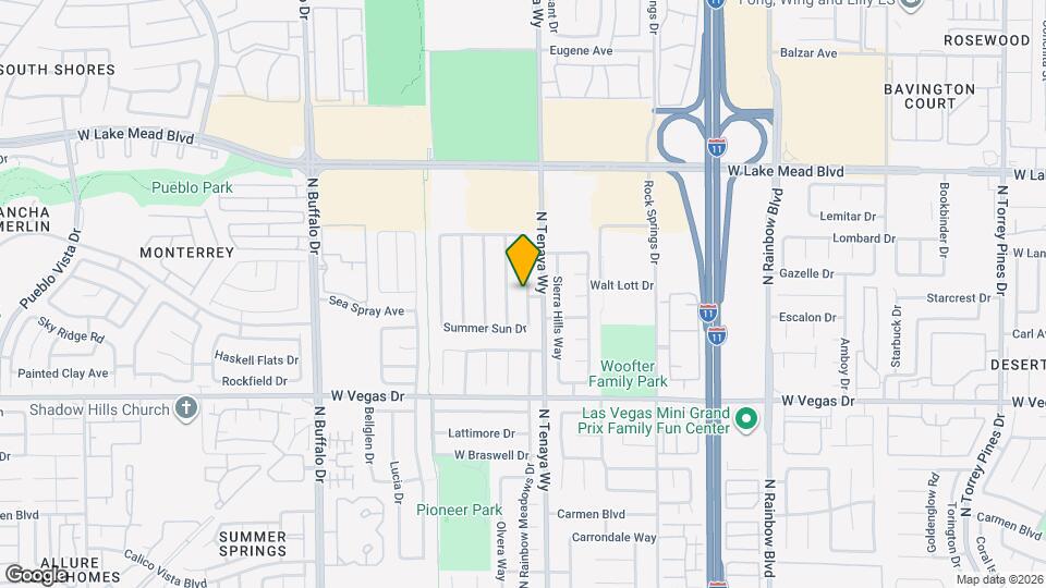 1801 Villa Vista Way Map and Location Details