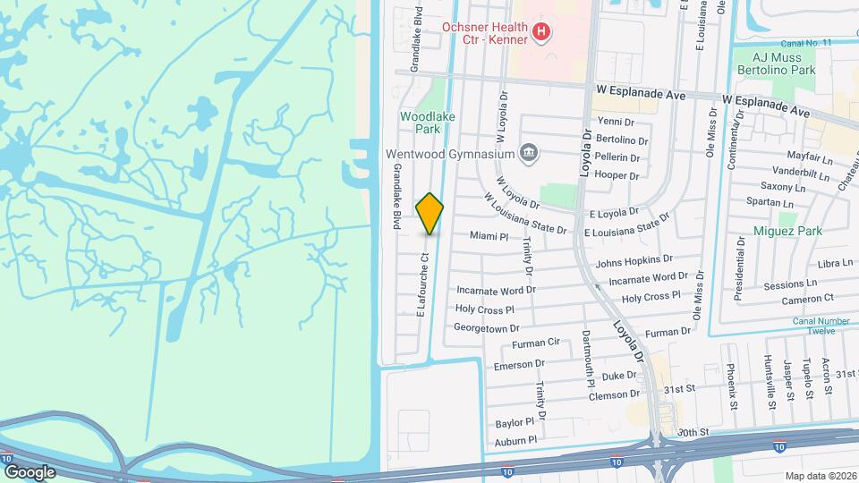 3250 E Lafourche Ct Map and Location Details