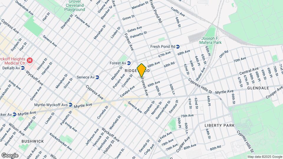 68-38 Forest Ave Mapa y Detalles de la Ubicación