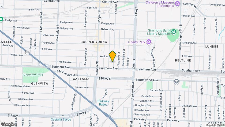 1055 S Cox St Map and Location Details