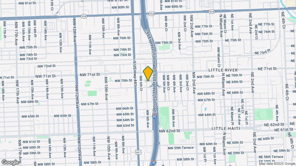 6925-6937 NW 6th Ave Map and Location Details