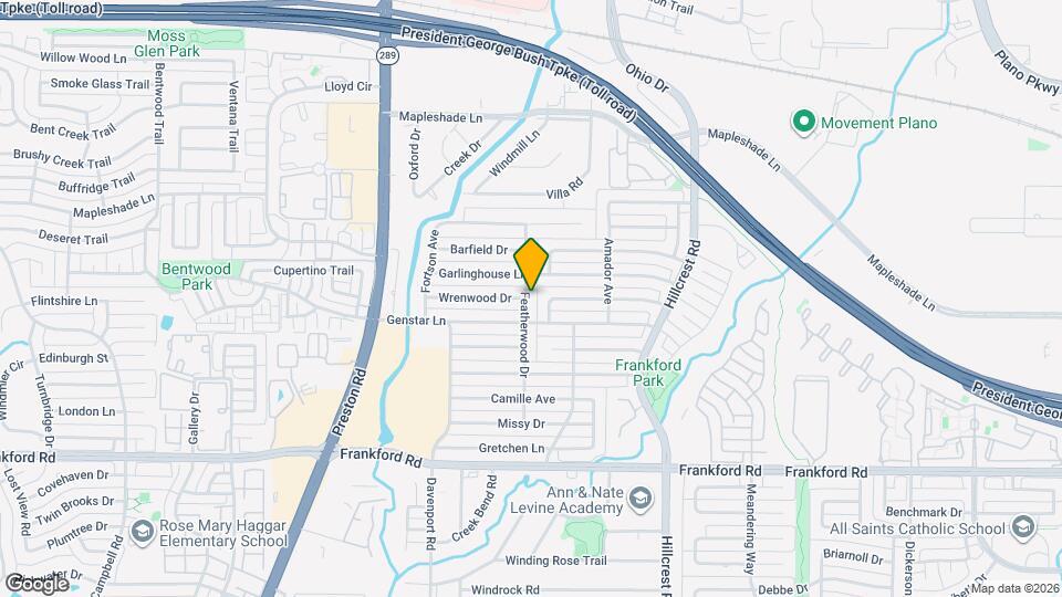 18516 Featherwood Dr Map and Location Details