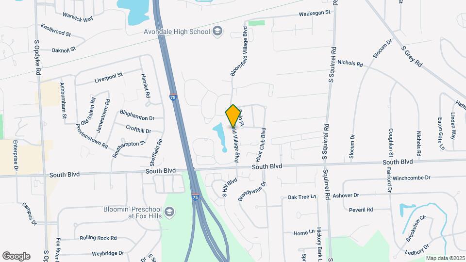 832 Bloomfield Village Blvd Map and Location Details