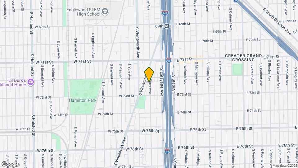 7216 S Perry Ave, Unit 2 Map and Location Details