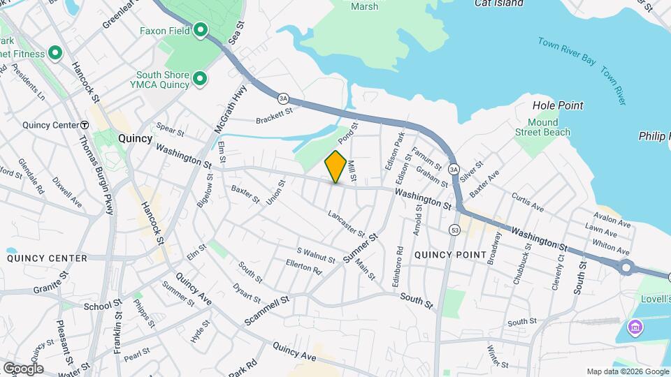 307 Washington St, Unit 307 Washington St, Quincy, MA 02169 Mapa y Detalles de la Ubicación
