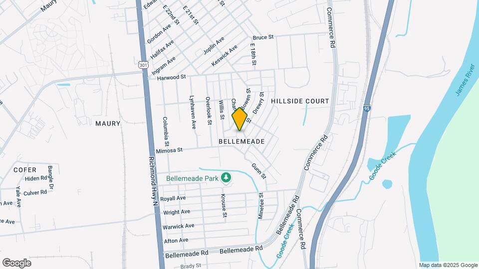 1513 Drewry St Map and Location Details