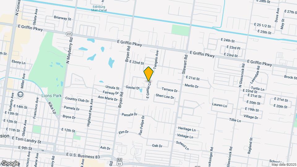 1707 E Gastel Cir Map and Location Details