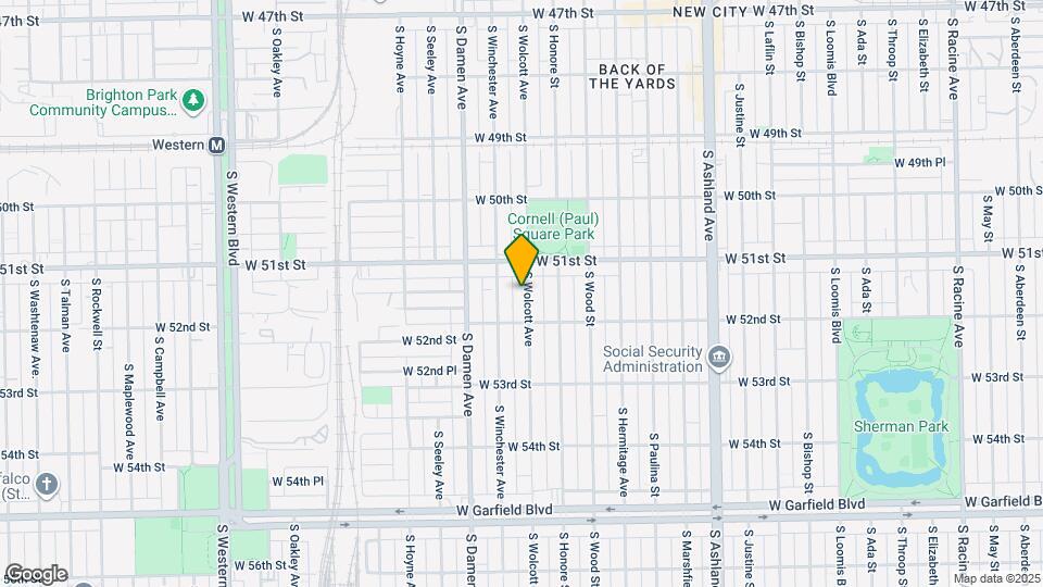 5132 S Wolcott Ave, Unit 1 Map and Location Details