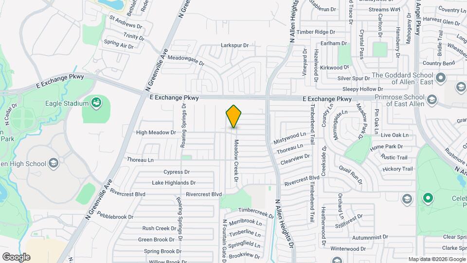 1001 Meadow Creek Dr Map and Location Details