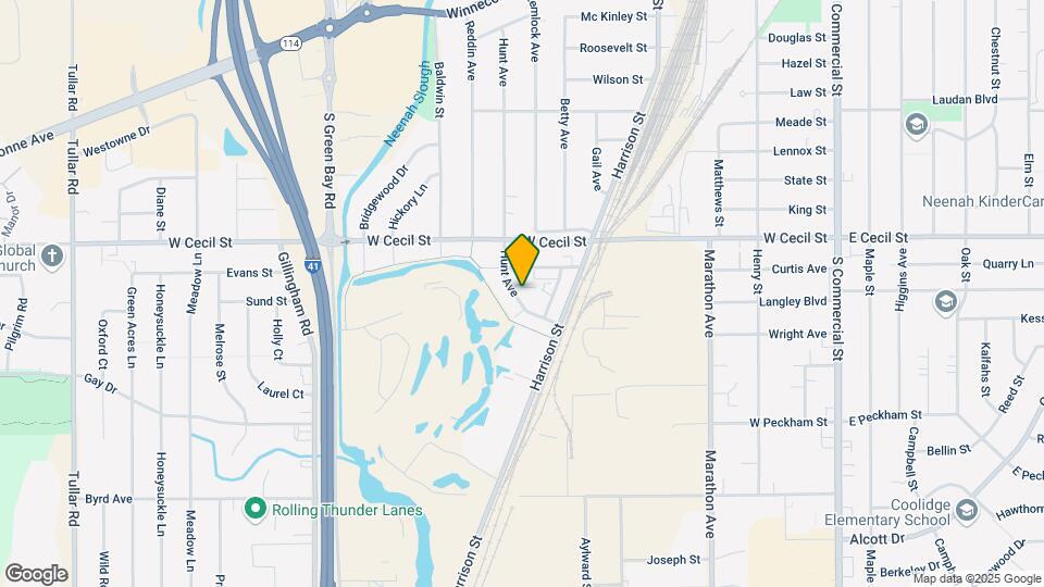1031 Hunt Ave Map and Location Details