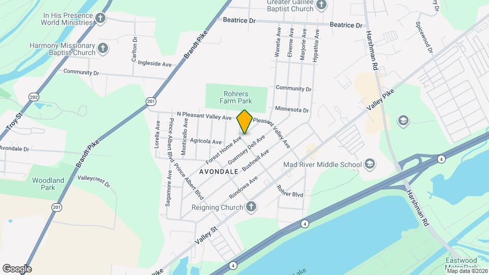 2504 Forest Home Ave Map and Location Details