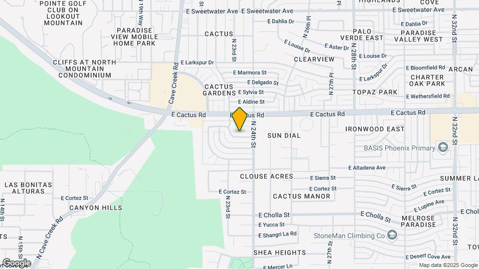 2324 E Paradise Dr Map and Location Details