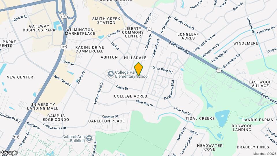 313 Hillsdale Dr Mapa y Detalles de la Ubicación