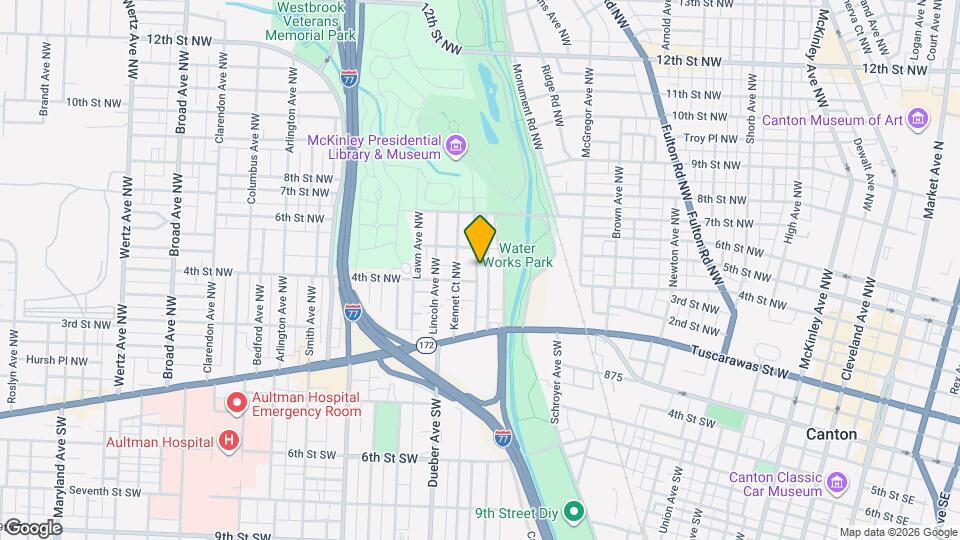 408 Hazlett Ave NW Map and Location Details