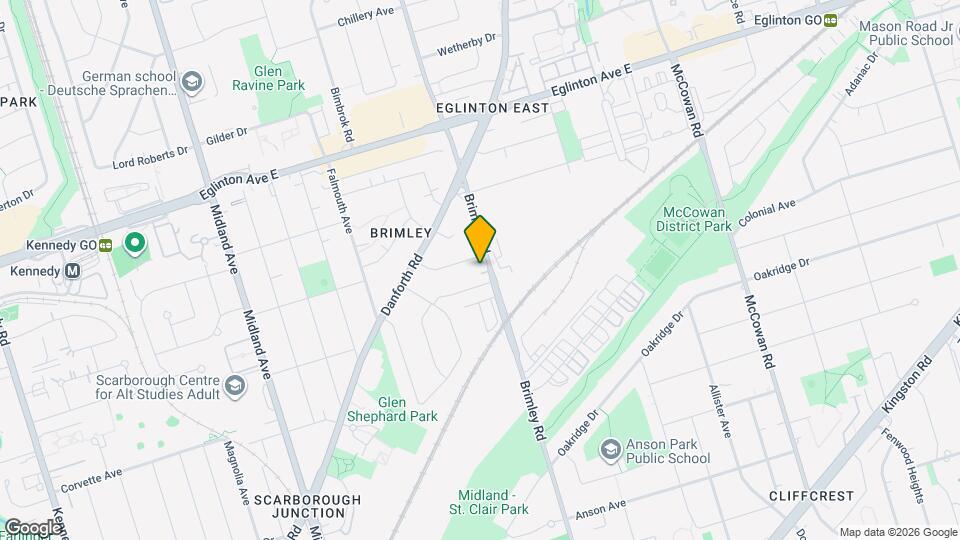 466 Brimley Rd Map and Location Details