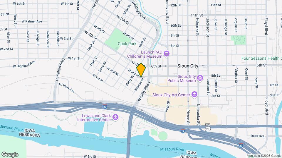 100 W 3rd St Map and Location Details
