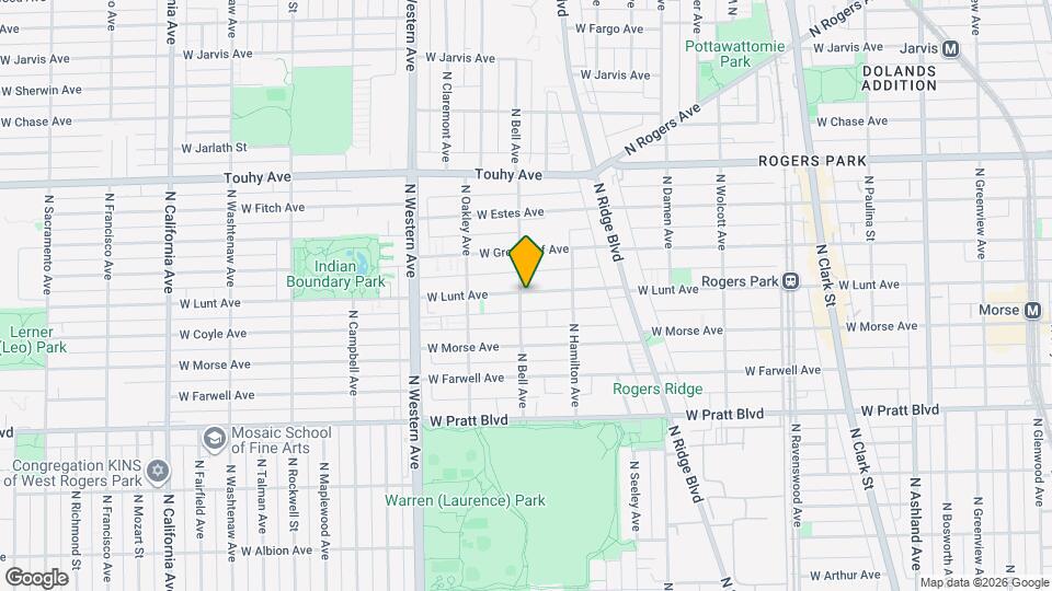 2147 W Lunt Ave Map and Location Details