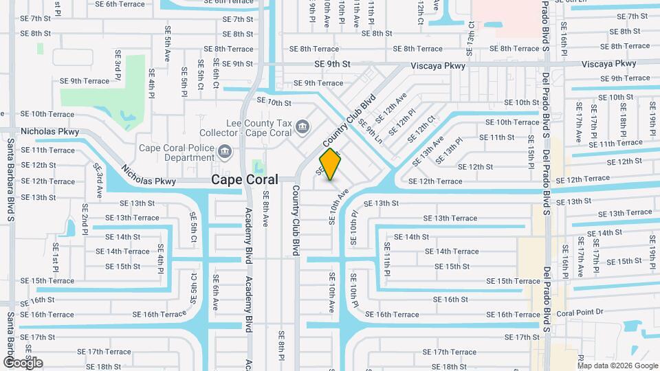 1019 SE 12th Terrace Map and Location Details