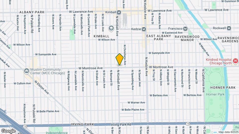 3358 W Montrose Ave Map and Location Details