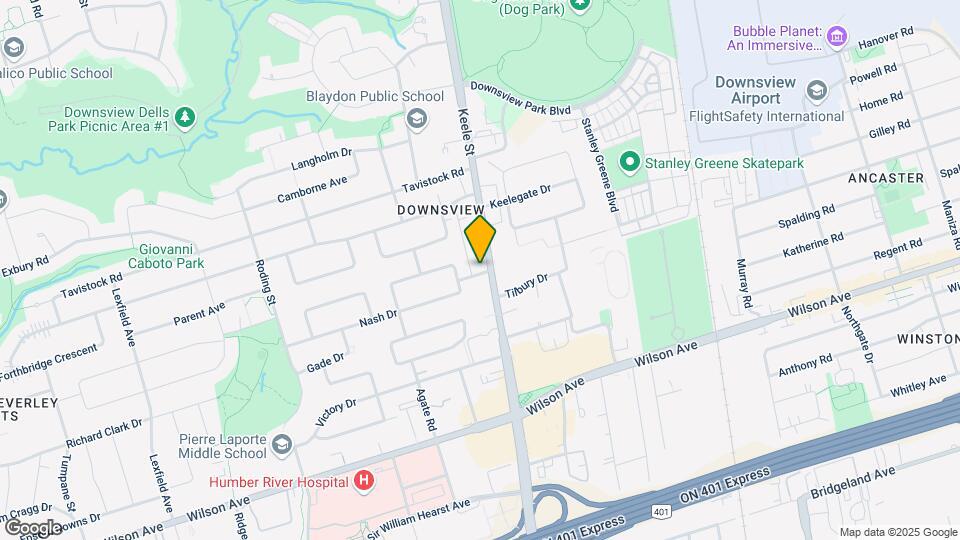 2850 Keele St Map and Location Details