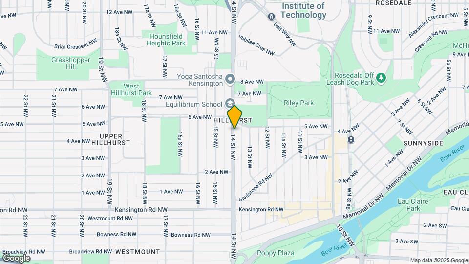 454 14 St NW Map and Location Details