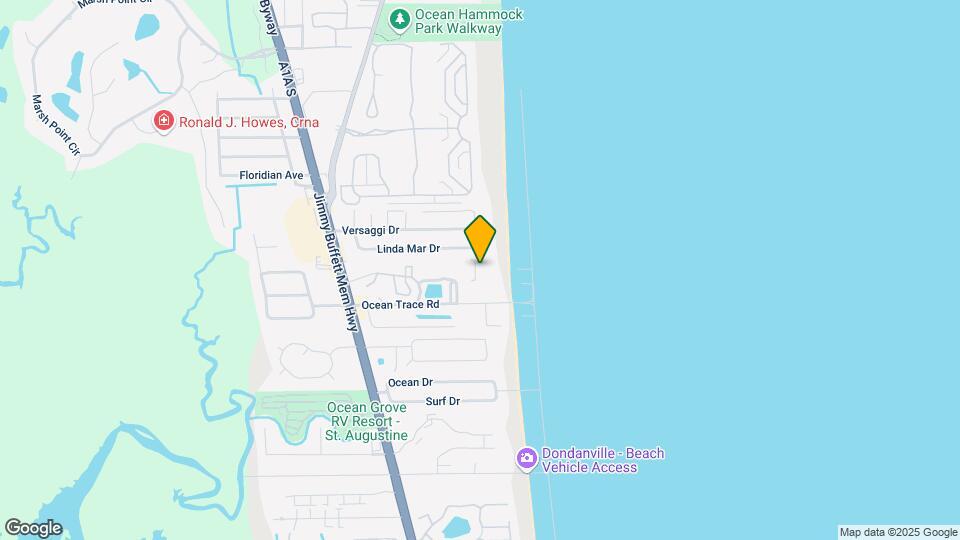 St. Augustine Beach & Tennis Condominiums Map and Location Details