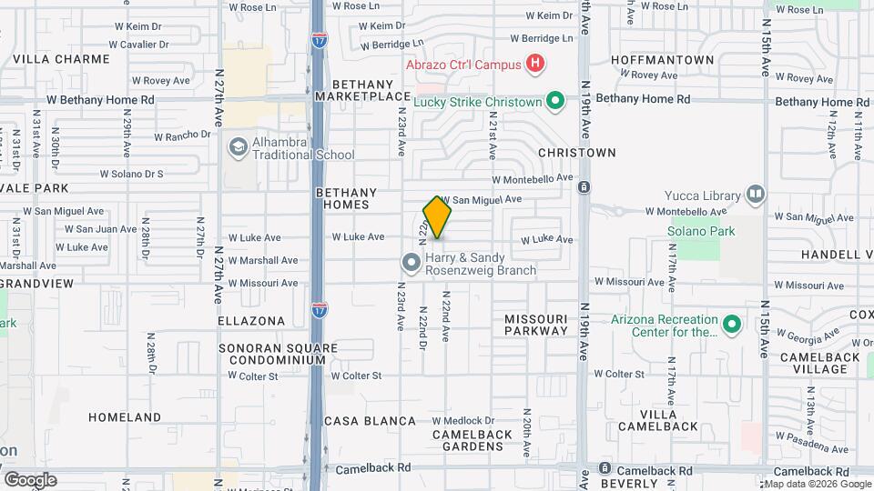 5534 N 22nd Ave Mapa y Detalles de la Ubicación