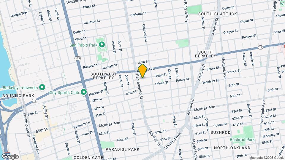 1532 Tyler St Map and Location Details