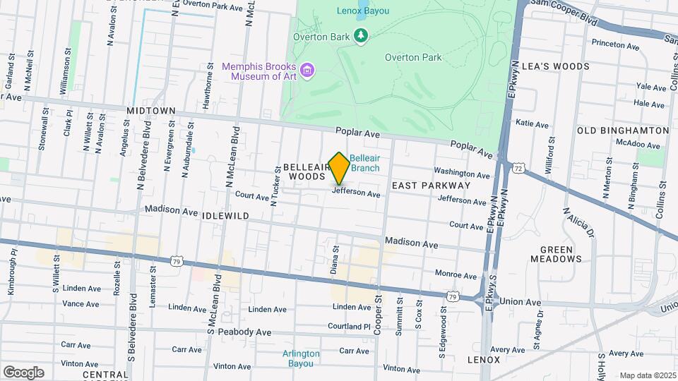 2044 Jefferson Ave Map and Location Details