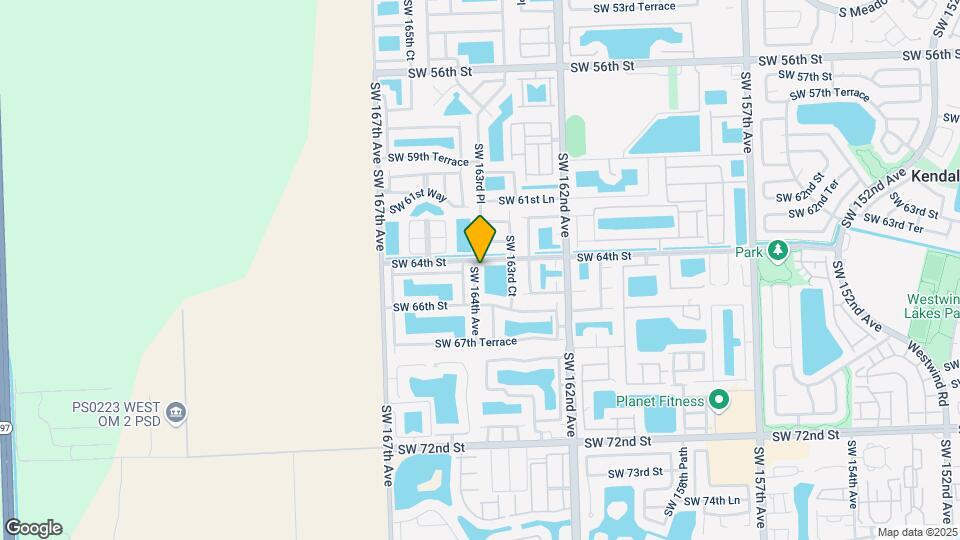 6425 SW 164th Ave Map and Location Details