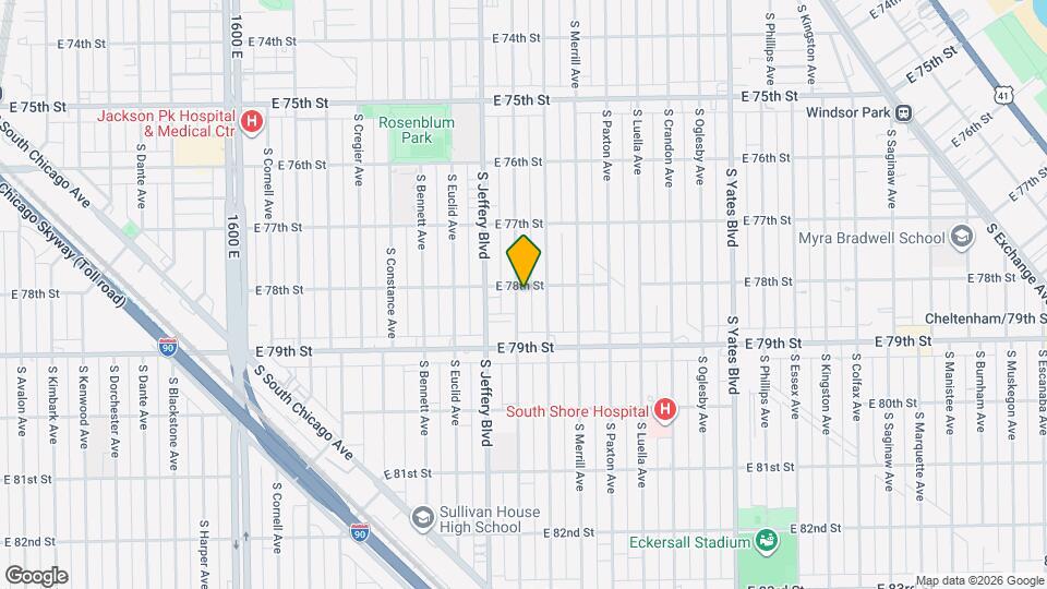 7805-7807 S Chappel Ave Map and Location Details