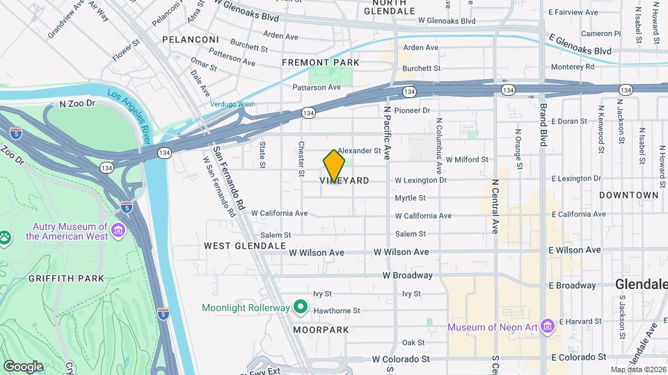 624 W Lexington Dr Map and Location Details